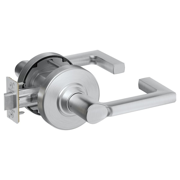 Schlage Grade 1 Passage Cylindrical Lock, Non-Keyed, Longitude Lever with Rose, Satin Chrome Finish PC10 LON 626 - main