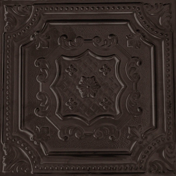 Shanko All Day Tony Pattern 612 Bronze Lay-in Grid Powder Coated Standard Ceiling Tiles, 12PK ADT612-DI-STD-BRZ-12 - main