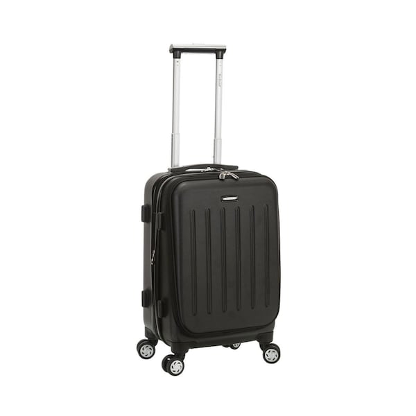 Rockland 19 in. Titan Hard Luggage Abs Spinner Laptop Carry On Black F2401-BLACK - main