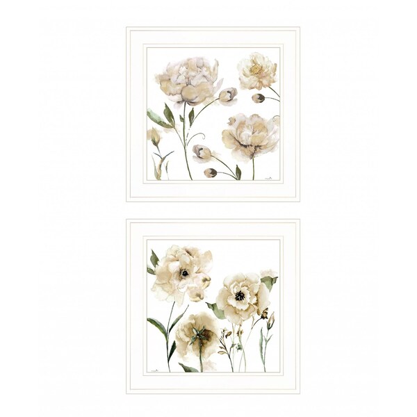 Homeroots Set Of Two Brittany I and Sea II 1 White Framed Print Wall Art, 2PK 408067 - main