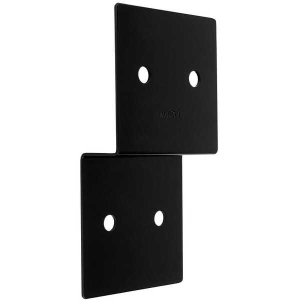 National Hardware Indio 1219BC Series Joist Tie, 934 in L, 5 in W, Steel, Storm ShinePowderCoated, Black N800-208 - main