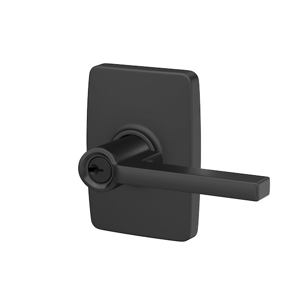 Schlage Residential Schlage Custom Latitude Lever with Greene Rose Keyed Entry Lock C Keyway with 16211 Latch and F51ALAT622GEE - main