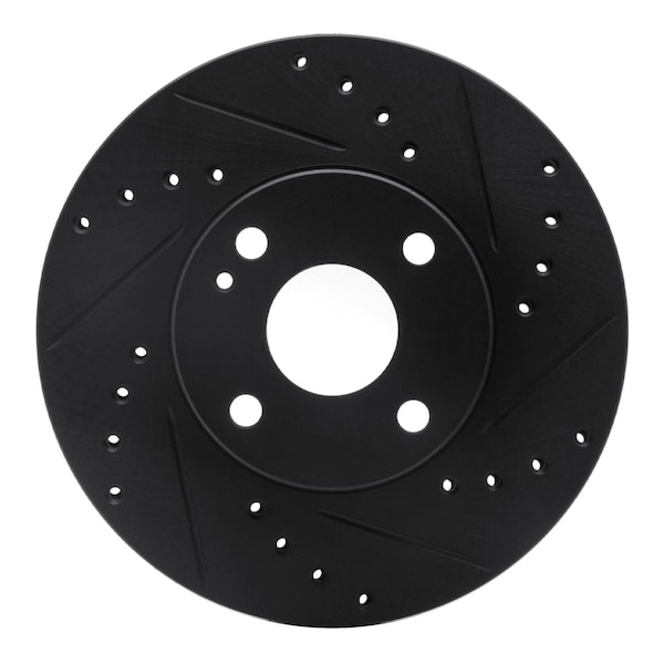 Dynamic Friction Co DFC Brake Rotor - Drilled and Slotted - Black 633-80030R - main