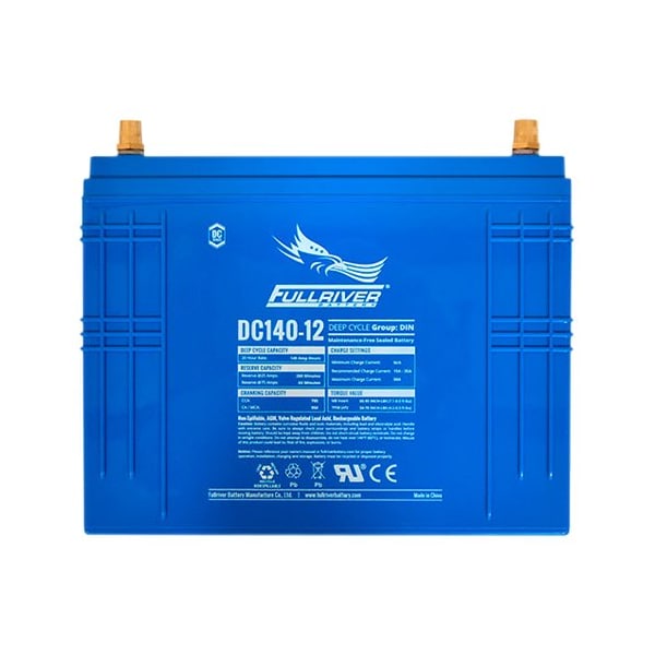 Fullriver 12V 140Ah Deep Cycle AGM Battery Group DIN DC140-12 - main
