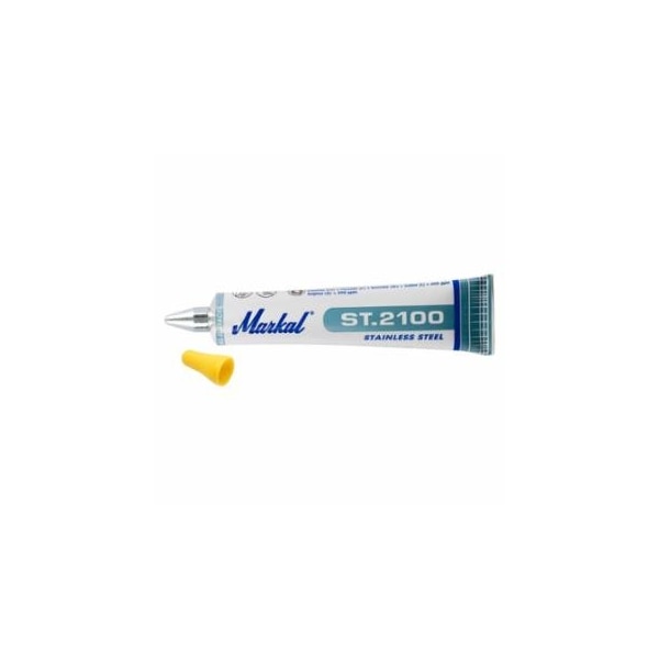 Nissen By Markal ST 2100 Tube Marker, Yellow, 1/8 in Tip, Metal Ball Tip, 48PK 434-97161 - main