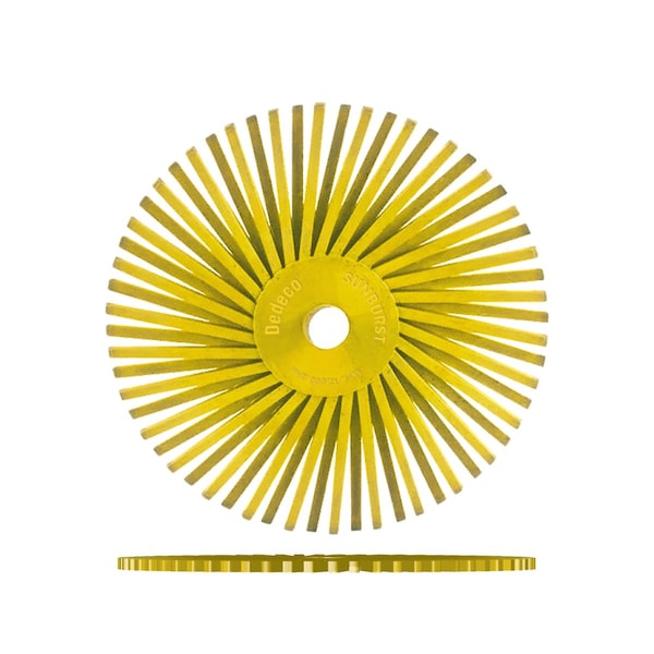 Dedeco SUNBURST 4'' TA DISCS YELLOW 80 GRIT (A/O), 12PK 2457 - main