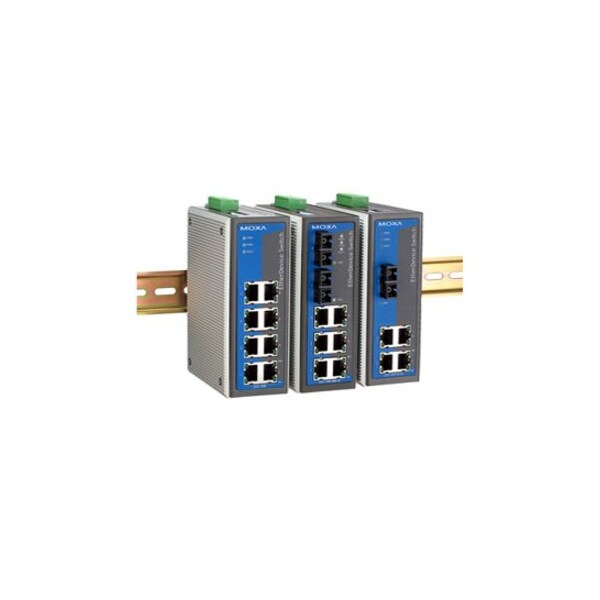 Moxa EDS-308-S-SC Unmanaged Ethernet Switch - 6 x 10/100Base-TX, 2 x 100Base-FX EDS-308-S-SC - main