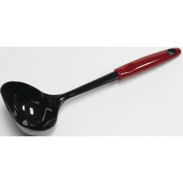 Chef Craft Soup Ladle, 8 oz Volume, 12 in OAL, Nylon, Black/Red 12160 - main