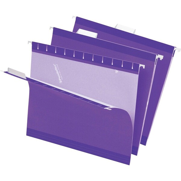 Tops Business Forms Pendaflex, COLORED REINFORCED HANGING FOLDERS, LETTER SIZE, 1/5-CUT TAB, VIOLET, 25PK 415215VIO - main