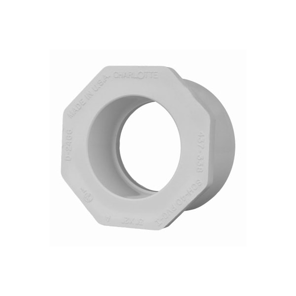 Charlotte Pipe And Foundry 3x2 WHT Reducer Bushing PVC 02107 3600HA - main