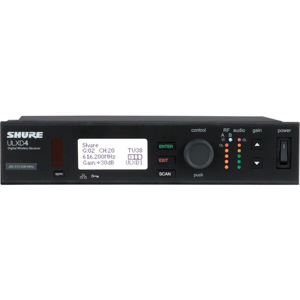 Shure SINGLE DIGITAL WIRELESS RECEIVER WITH PS41US POWER SUPPLY, 1/2 WAVE ANTENNA AND ULXD4=-G50 - main