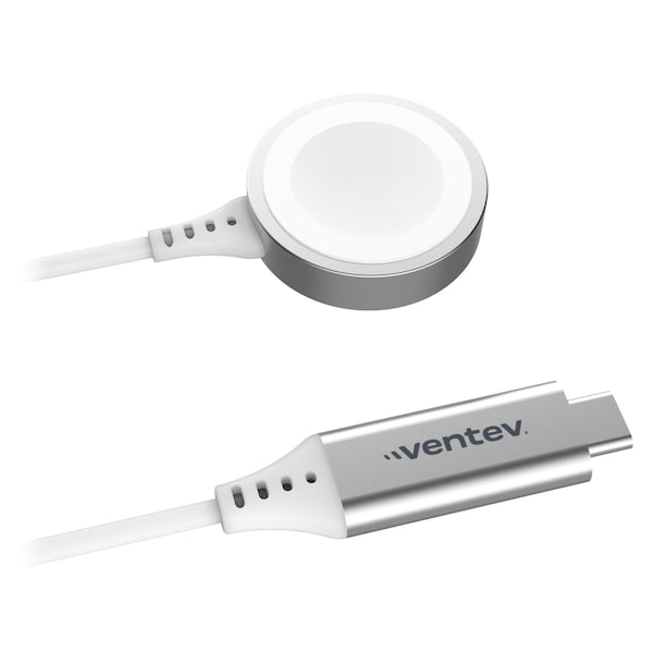 Ventev Ultrafast Wireless Apple Watch Charger, White AW3-WHT264607 - main