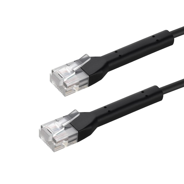 Monoprice Cat6 Ethernet Patch Cable - Bendable UTP 28AWG 2ft Black 49064 - main