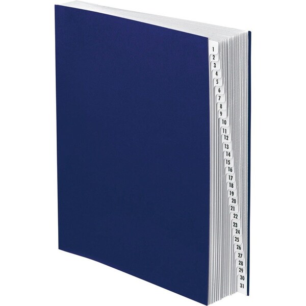 Tops Business Forms Pendaflex, Expanding Desk File, 1-31, Letter, Acrylic-Coated Pressboard, Dark Blue DDF4OX - main