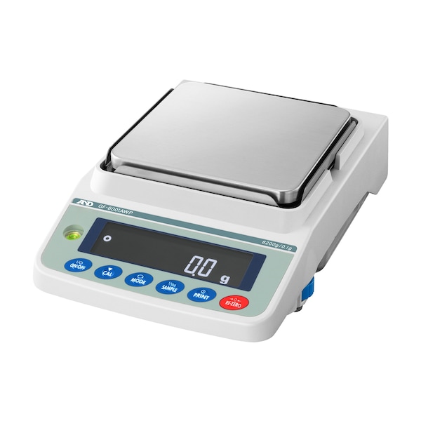 A&D Apollo Waterproof Precision Balance, 6200g x 0.1g with External Calibration GF-6001AWP - main