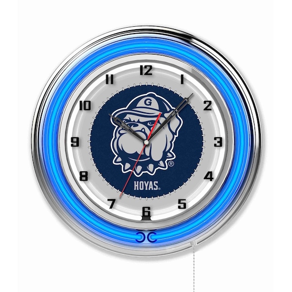 Holland Bar Stool Co Georgetown University Double Neon 19" Clock Clk19Grgtwn - main