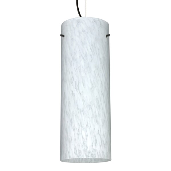 Besa Lighting Besa Stilo 18 Pendant, Carrera, Black Finish, 1x 11W LED 1KX-412819-LED-BK - main