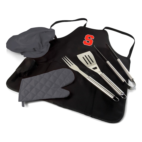 Picnic Time Family Of Brands NCAA Syracuse Orange BBQ Apron Tote Pro Grill Set, Heavy Duty BBQ Apron For Men 635-88-179-544-0 - main