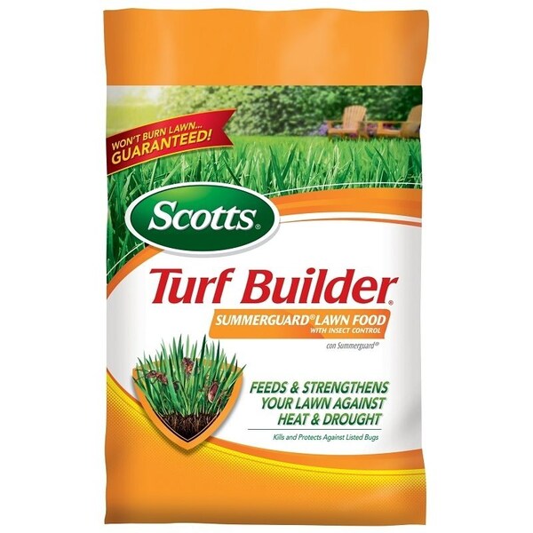 Scotts Turf Builder SummerGuard Lawn Food with Insect Control, 40.05 lb, 20-0-8 N-P-K Ratio 49020 - main