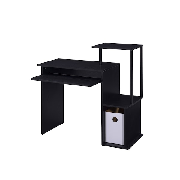 Homeroots 37" Black Computer Desk 491434 - main