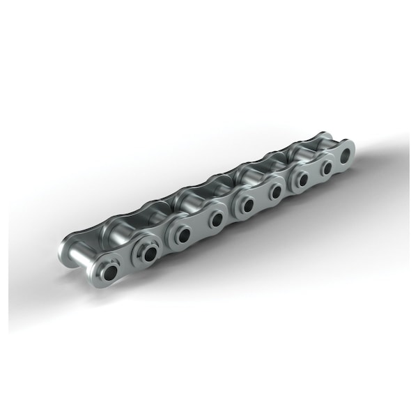 Hkk Chain Hollow Pin Roller chain, 10 ft OAL, 5/8 P, 0.4 Dia x 3/8 in W Roller, 304 SS SR040HP1A - main