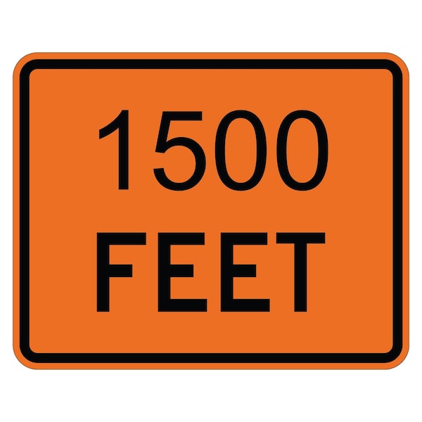 Sign Solutions Usa Traffic Sign, 30 in Width, Aluminum Sign, Horizontal Rectangle DUS06DFO3024W16-2P15 - main