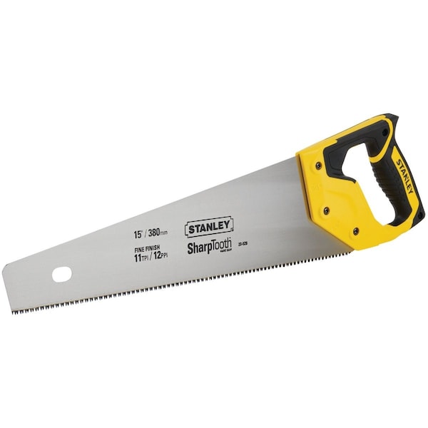Stanley 15'' L. Blade 12 PPI Comfort Grip Handle Hand Saw 20-526 - main