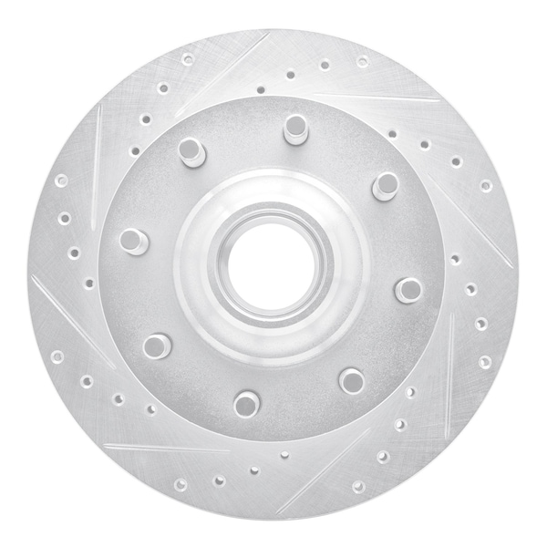 Dynamic Friction Co DFC Brake Rotor - Drilled and Slotted - Silver 631-48004L - main