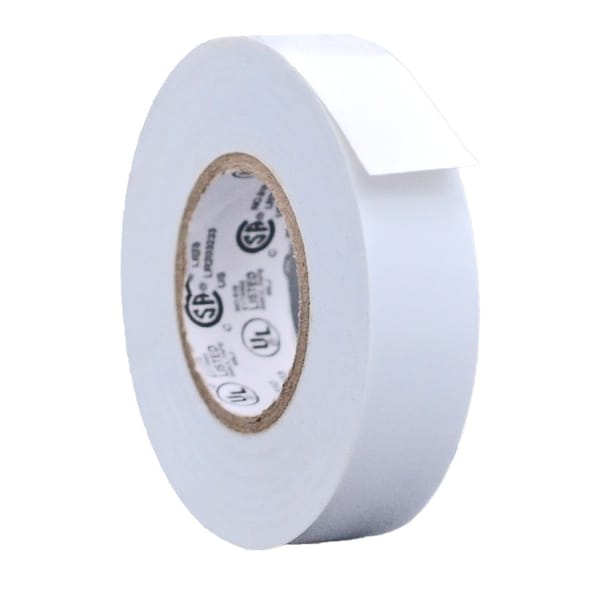 Wod Tape ETC760 General Purpose Electrical Tape White UL-CSA listed core: 3/4 in. X 60 ft, 200PK WOD ETC760-00750-200-60-WHI - main
