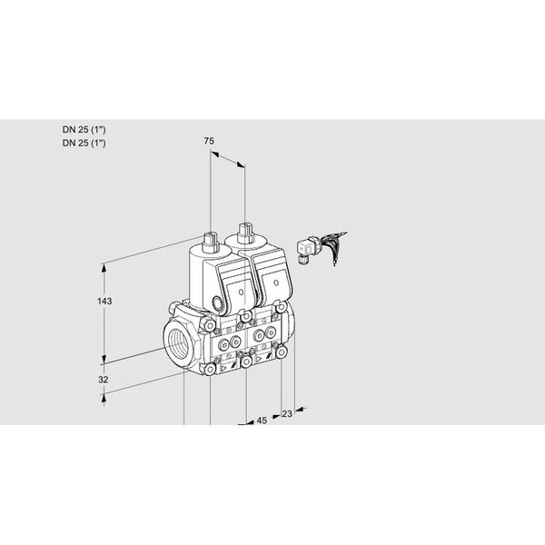 Honeywell Kromschroder VCS1E25R/25R05NNWR/PPPP/PPP KS88100173 - main