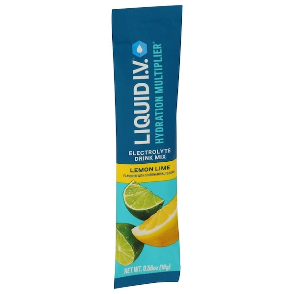 Liquid I.V. Hydration Multiplier Lemon Lime Electrolyte Drink Mix, 0.56 Ounce, 8PK LVS8003 - main
