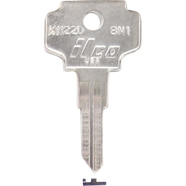 Kaba Ilco Bargman Nickel Plated General Use Key, K1122D, 10PK AL3683300B - main