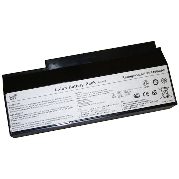 Battery Technology BTI Battery - For Notebook - Battery Rechargeable - 4400 mAh - 14.4 V DC A42-G73-BTI - main