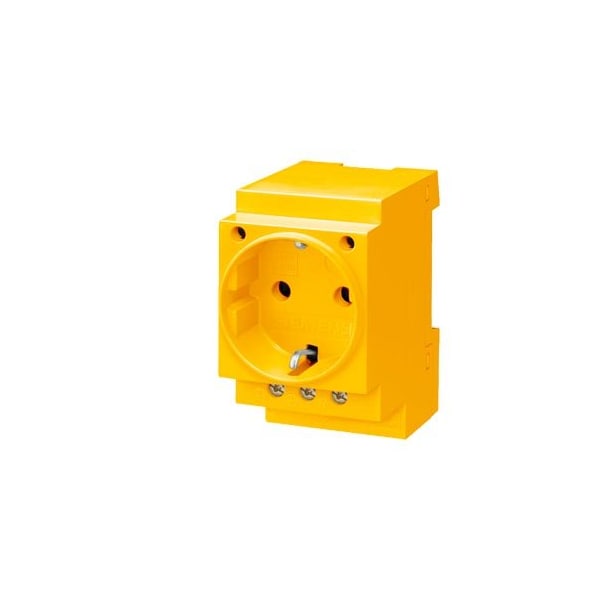 Siemens SCHUKO socket outlet 16 A yellow according to DIN VDE 0620 for installation in 5TE6810 - main