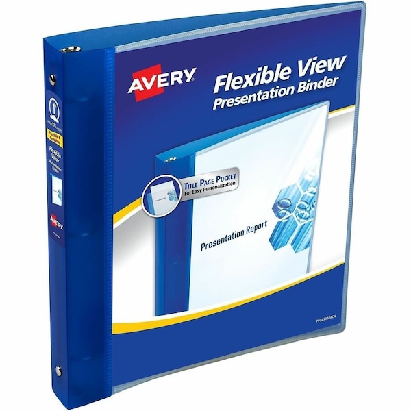 Avery Flexible View 3 Ring Binder, 1 in Round 17675 - main