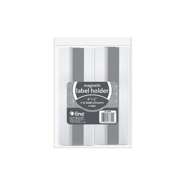 C-Line Products Label Holder, PVC, 7 in H 87820 - main