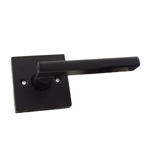Kwikset Residential Handlesets Single Cylinder Inside Trim Reversible Matte Black 966HFLSQT-514.UNIV - main