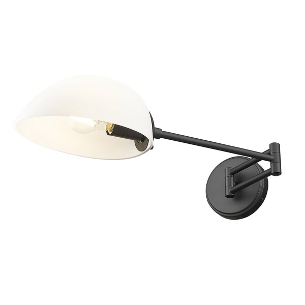 Z-Lite Breton Matte Black 1 Light Wall Sconce 3048S-MB - main