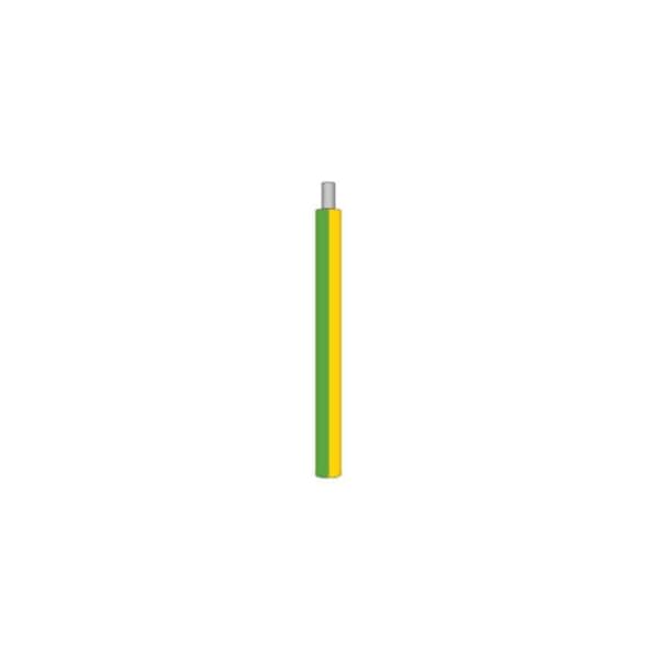 Ascent 10 AWG, UL 1015 Lead Wire, 19 Strand, 105C, 600V, Tinned copper, PVC, Green/yellow, Sold per FT 1015/10T19-24LASC - main