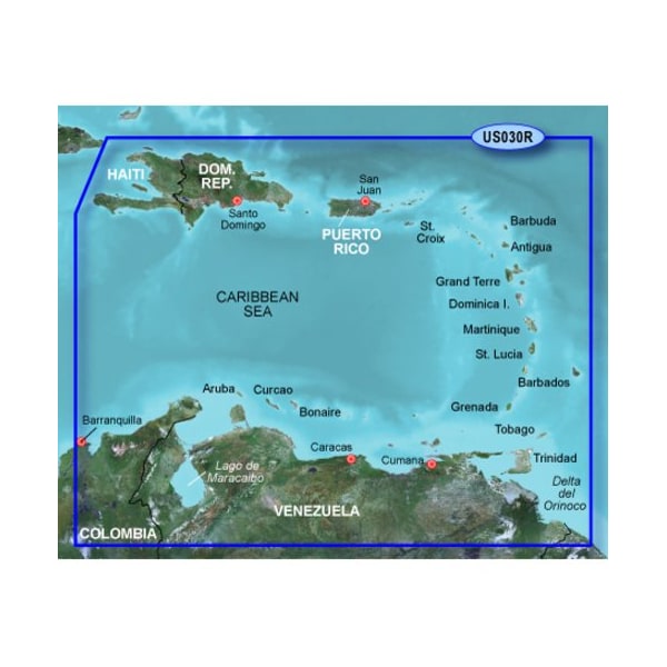 Garmin BlueChart g3 HD, HXUS030R, Southeast Caribbean, microSD /SD 010-C0731-20 - main
