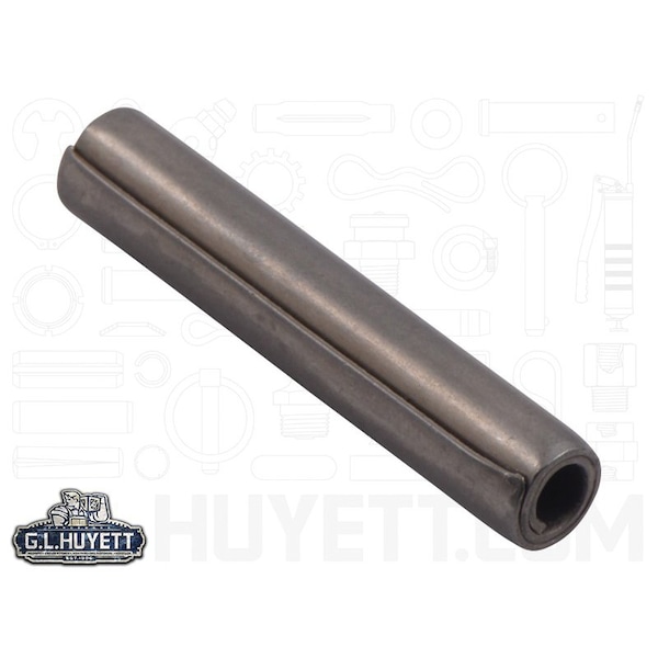 Huyett Coiled Spring Pin, Standard Duty, Polished Chrome 420 Stainless Steel, 0.188 in Dia x 1.000 in L SPCS-187-1000 - main