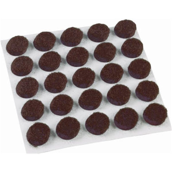 Shepherd Hardware 9949 0.37 in. Round Scratch Resistant Surface Gard Felt Pad Brown, 75PK 117012 - main