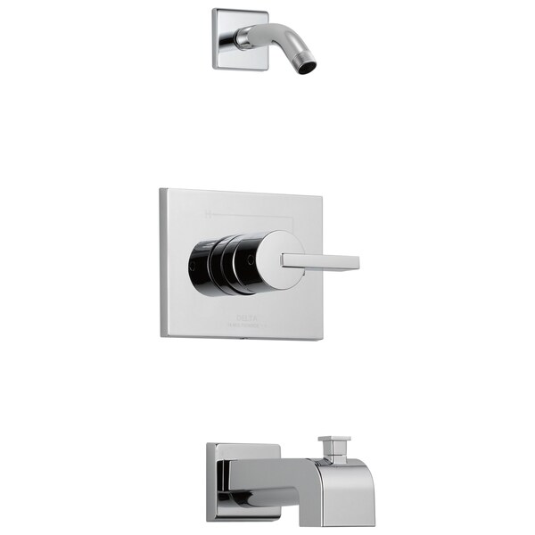 Delta Vero Monitor 14 Series Tub & Shower Trim - Less Head In Chrome T14453-LHD - main