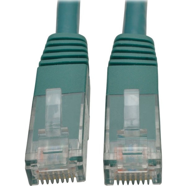 Eaton Tripp Lite Series Cat6 Gigabit Molded UTP Ethernet Cable RJ45 M/M, PoE, Green, 10 ft. 3.05 m N200-010-GN - main