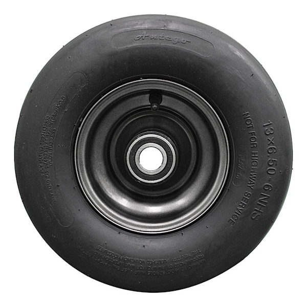 Antego 13 x 6.5-6 in Lawn Mower Tire & Wheel Assembly, 4 Ply, Ariens/Gravel Charcoal Grey A6450110810804136506 - main