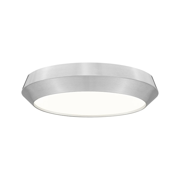 Z-Lite Quasars Brushed Nickel 1 Light Flush Mount 7701F16-BN-LED - main