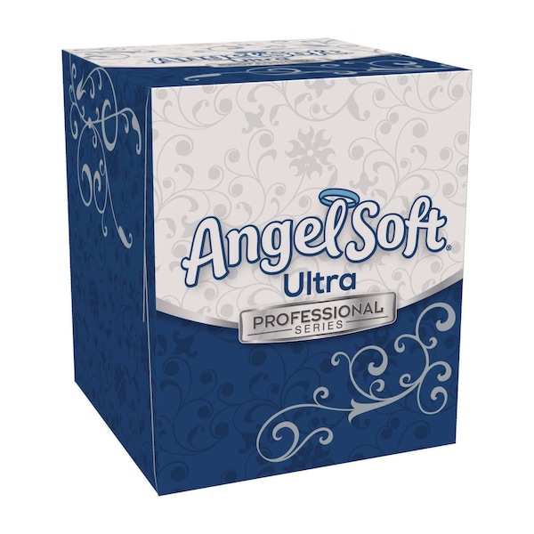 Angel Soft ps Ultra Facial Tissue, 2-Ply, White, 96 Sheets/Box, 36PK 49470 - main