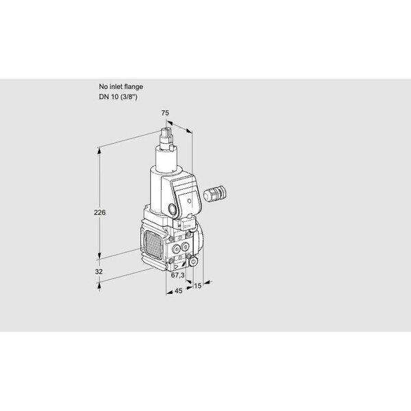 Honeywell Kromschroder Gas Solenoid Valve - VAS1, Class A, 500 mbar, IP65, EN 161 Certified KS88016264 - main