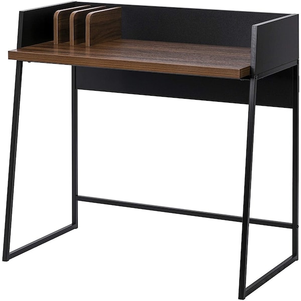 Homeroots Contemporary Brown and Black Computer And Writing Desk 474693 - main