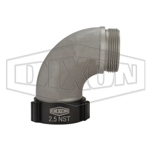 Dixon The Right Connection Angle And Suction Elbow, 2-1/2 in, MNST x FNST, Aluminum, Domestic N5490-25F25F - main